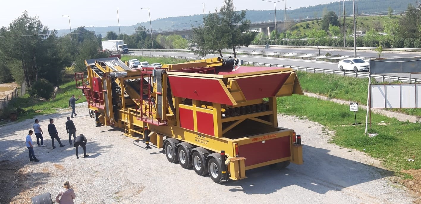 Mobil konkasör 250/350 ton saat kapasiteli