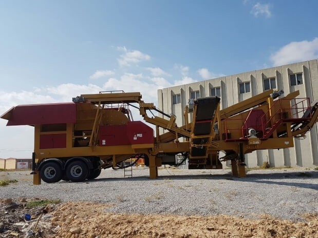 100 Ton/Saat Kapasiteli Mobil Konkasör