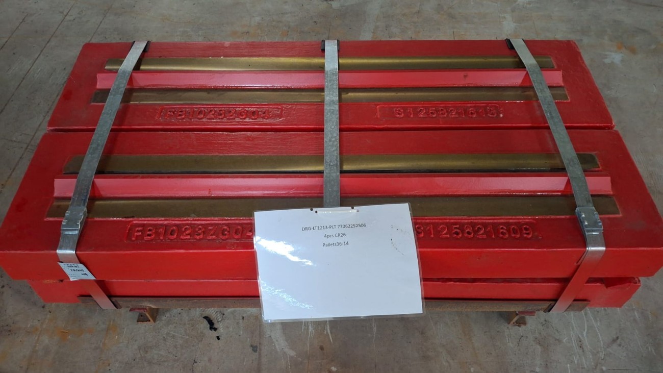 METSO KONKASÖR LT1213 PALETLERİ Cr26 Yüksek Krom - DRG DÖKÜM